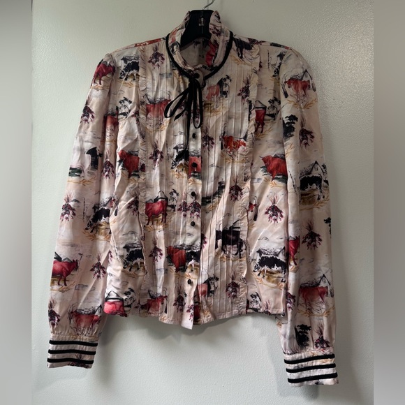 Rachel Antonoff Tops - Rachel Antonoff Louise Puff Long Sleeve Shirt Sz XS